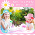 6 Sets Set 6 6 6 6 Set Zhanmai Girls Tea Party Dress Play Includes Daisy Tea Party Hats, Straw Purse, Pairs Gloves