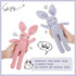 Moni's Choice Baby Bunny Rabbit Plush Knitted Doll Sleep Toy for Newborn (Pink)