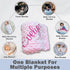 Monogrammed 28 34-inch Embroidered Blanket Baby Beautiful Large Personalized for Boys and Girls Soft Polyester