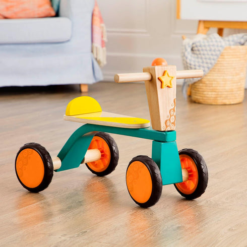 B. Toys Smooth Rider - Ride On Wooden Toddler Bike, Balance Toys for Toddlers, Push & Ride Bike for Ages 18 Months+
