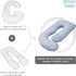 57 Inch MOON PARK Pregnancy Pillows for Sleeping - U Shaped Full Body Maternity Pillow with Removable Cover - Support