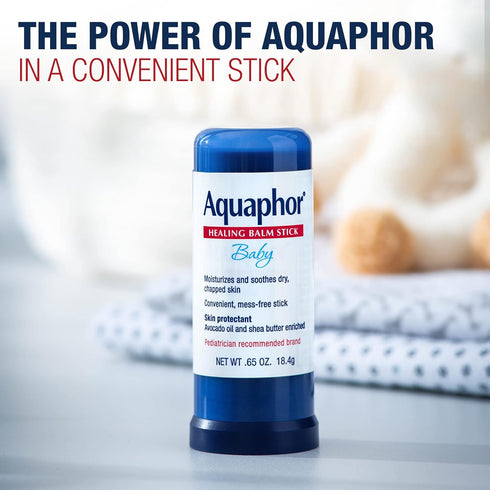 0.65 Oz Aquaphor Baby Healing Balm Stick With Avocado Oil and Shea Butter, Stick