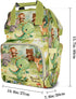 LiSoAkWE Backpack Daypack Backpack Personalized Large Capacity Forest Dinosaur Animals Diaper Bags,Custom Name Casual