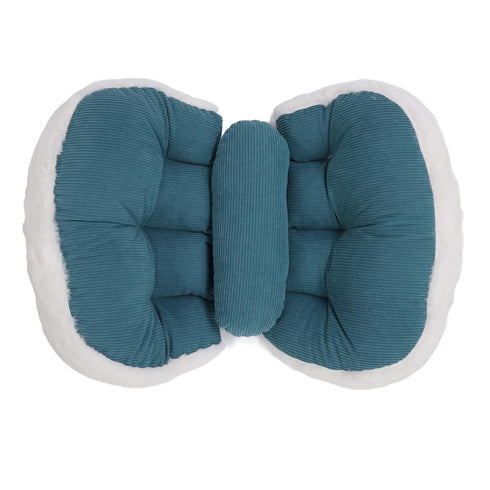 U-Shaped Maternity Pillow for Side Sleepers - Soft & Breathable (Blue)
