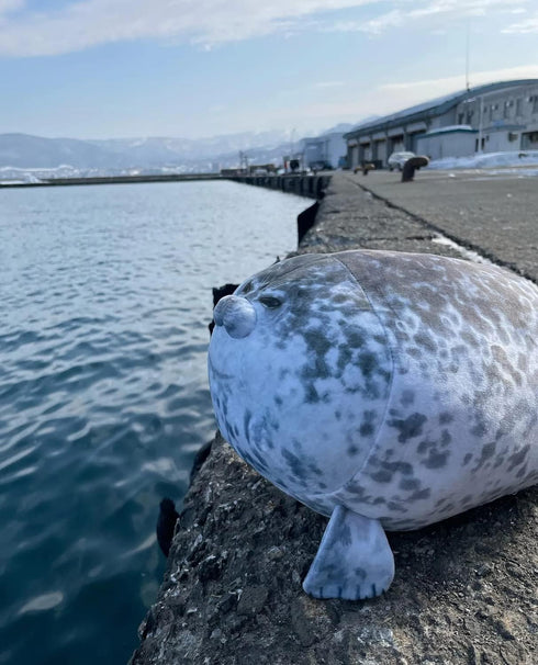 23.7 inch Large Seal Plush Pillow: Soft Stuffed Animal Toy ,Chubby Blob Seal Plushie for Boys Girls, Cute Room Decor