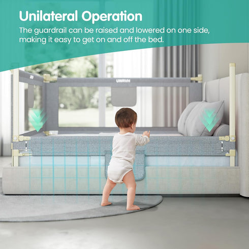 UWRVH 1 59Inch) Bed Rails for ToddlersToddler Bed RailsBed Rail for Baby - Adjustable Height Bed Guard with Child