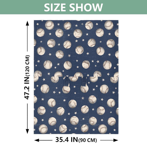 Mazeann Baseball Stars Blue Car Seat Cover Baby Breathable Soft Infant Carseat Covers Canopies Babies Carrier Covers