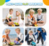 2 3 4 5 Construction Toys for Year Old Boy Kids Toddlers, Press and Go Dino Truck Construction Vehicle Toys Sandbox