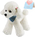 Athoinsu 12" Realistic White Poodle Puppy Stuffed Animal, Soft Adorable Plush Toy for Kids