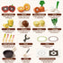 Sets Set 3-5, Wooden Play Food for Kids Kitchen, Farm to Table Play Kitchen Accessories, Cooking for Kids Pretend