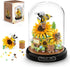 Flower Bouquet Building Sets, 548 PCS Animals Flowers Botanical Collection Mini Bricks Toy for Adults, Valentine's Day
