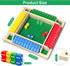 WUAGNCK 2-4 Shut The Box Game Wooden with Dice, Player Math Strategy Game for Adults Kids - Close The Box Board Number
