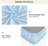 miaozhen 1 Pack 52x28 Cotton Baby Crib Sheets Soft Comfy Daisy Flower Pastel Blue Toddler Mattress Sheet for Nursery