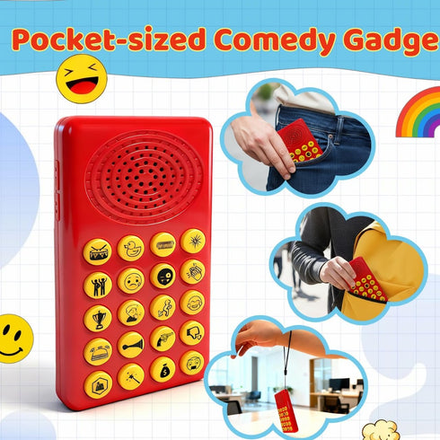 EchoVenrek 20 Sound Effects Machine - Noise Maker for Kids - Funny Sounds with Volume Control - Portable Electronic