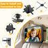 360 11.8 7.25 MONOJOY Baby Car Mirror Travel Car-Seat Infant Mirrors Safety Kids Rear View for Rear Facing with Wide
