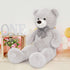 MaoGoLan Big Fluffy Gray Teddy Bear, 39 Inch Large Grey Stuffed Animal for Girlfriend, Kids, Boyfriend, Teens