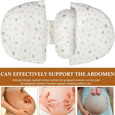 Maternity Caring Pillow Side Sleeping Waist Pillow for Pregnant Women, Small Adjustable Pregnancy Back Cushion