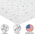 Sweet Jojo Designs Fitted Baby Crib Sheets (Blue Moon and Stars) for Girls and Boys, Infant Nursery, Toddler Room