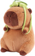 Capybara Stuffed Animals - Soft Kawaii Rodents Plush with Turtle Backpack, 23cm/9.05inch - Best Birthday Gift for Kids