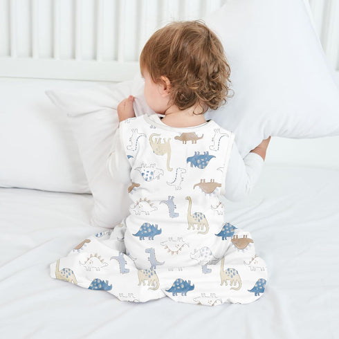 Rayon from Bamboo Sleep Sack Baby Wearable Blanket 0.5 Tog, Soft Kids Sleeping Bag for 0-6 Months, Unisex Grey