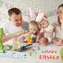 Nubee Set, 6+ (291pcs) Easter Bunny and Chick Building Cute Animal Rabbit Chicken Sitting on The See-Saw, Perfect
