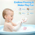 1-3, 12 6-12 MCGMITT Baby Bath Toys for Kids Ages PCS Silicone Mold Free Bathtub Toys for Months, Soft Stacking Cups