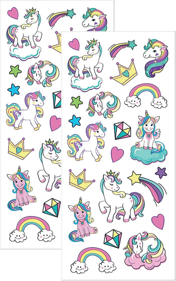 Playhouse Whipped Cream Scented Scratch & Sniff Sticker Sheets - Rainbow Unicorns 1 Pack