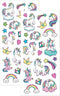 Playhouse Whipped Cream Scented Scratch & Sniff Sticker Sheets - Rainbow Unicorns 1 Pack