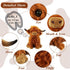 Stuffed Animals Highland Cows, 11 inches Cute Fluffy Cattle Dolls for Baby Kids Girls Boys