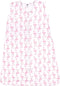 Hudson Baby Unisex Baby Cotton Sleeveless Wearable Sleeping Bag, Sack, Blanket, Flamingo, 6-12 Months