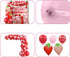 Gertaryo 1st Berry Baby Girl Birthday Decor, Strawberry First Birthday Decorations for Girls with Balloon Arch, Party