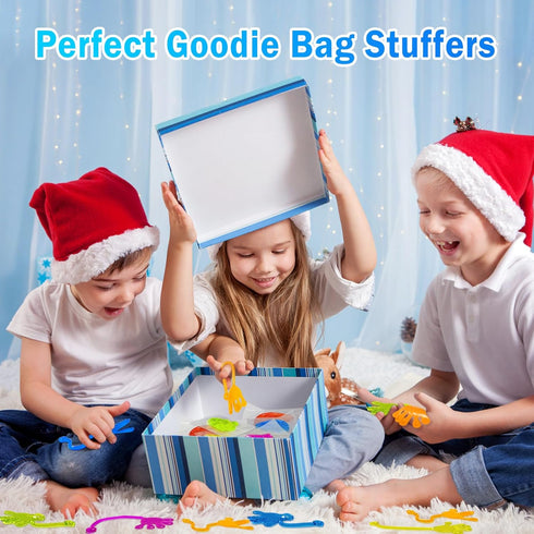 48PCS Sticky Hands Bulk Party Favors - Stretchy Fidget Toys for Kids - Goodie Bag Stuffers & Classroom Prizes