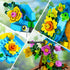 3 1 Set, 412 6 7 8 9 10 11 12+ INSOON in Flower Cat Parrot Butterfly Building Animal Figures Building Toy for Home
