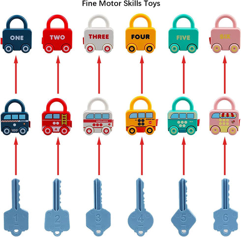 Montessori Educational Toys Busy Board - Toddler Car Activities - Baby Sensory Fine Motor Skills Developmental Toys