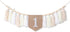1st Birthday High Chair Banner - White Tassel Theme Banner For Girl