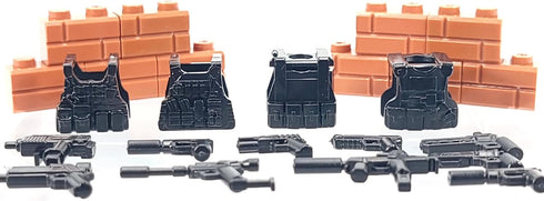 General Jim's Weapons Pack for Building Block Figures, Weapon Set for SWAT, Police or WW2 Brick Building