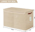 Closet 25"x13"x16" Bagnizer Large Toy Storage Box with Lids, Collapsible Sturdy Baby Storage Organizer Chest Bin Basket