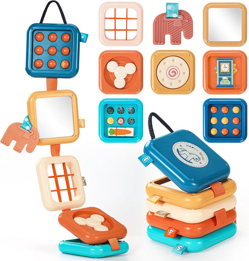 Busy Board for 1 Year Old, Travel Toys for Toddlers 1-3, Montessori