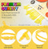 UpBrands 12 Pack YELLOW 7-Inch Zipper Bracelets - Fidget Party Favors for Kids, Bulk Anxiety Bracelets