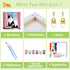 ajepon 6-8 8X8inch Cat Paint by Numbers Kit for Kids with Frame - Cute Cat Paint by Number for Kids, Cats Kid Painting