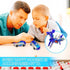 WIESSOC Toy,2 Collision Transforming Dinosaur Car Magnetic Cars Transform Into Dinosaur Toys,Transformation Car Toys