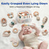 evoceler 0-6 (30 50 70 -10 0-18+ Softness Staged Baby Teething Toys with Rattles for Months Super Soft, Soft, Regular)