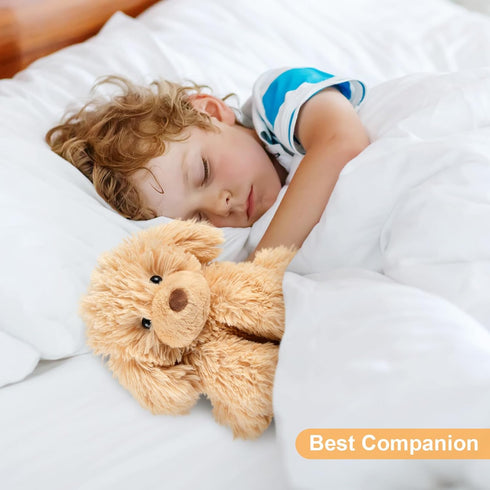 SuzziPals Warmable Golden Retriever Plush Toy Weighted Stuffed Animals, Microwavable Stuffed Animal Heating Pads