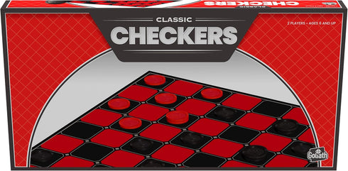 Goliath Checkers - Classic Game with Interlocking Checkers and Folding Board (Amazon Exclusive)