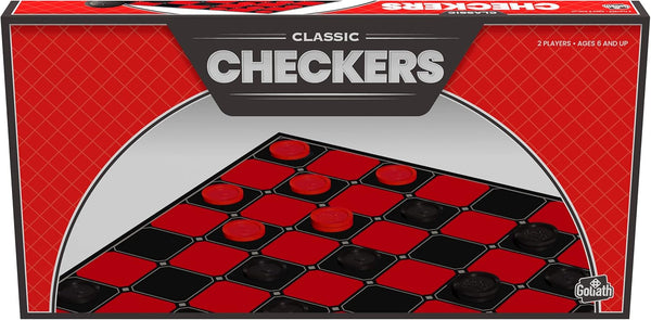 Goliath Checkers - Classic Game with Interlocking Checkers and Folding Board (Amazon Exclusive)