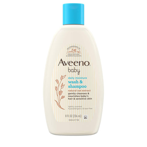 Aveeno Baby Wash & Shampoo, Tear-Free, Fresh, 8 Oz