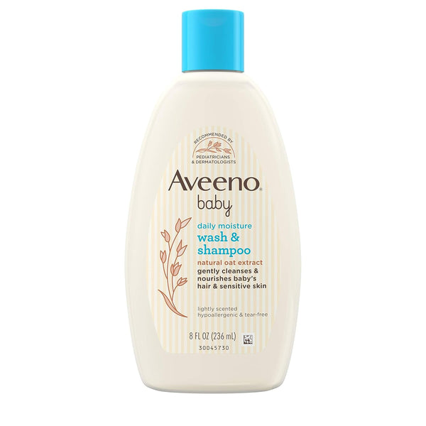 Aveeno Baby Wash & Shampoo, Tear-Free, Fresh, 8 Oz