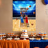 PLULON Basketball Party Game, Pin The Basketball on The Hoop with Stickers for Kids Birthday Party
