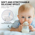 Giftophilia Set 3 Sippy Cup Conversion Kit for Lansinoh Baby Bottles, Soft Straw Top and Weighted Straw Transition Kit