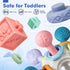 Jyusmile Baby Sensory Teething Toys Set, Montessori Baby Toys 6-12 Months, Incl Newborn Rattle Teether & Baby Blocks & Soft Stacking Rings, Ideal Baby Boy Girl Gifts, Infant Toys 0-3-6-9-12-18 Month